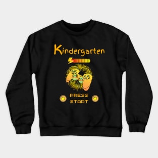 Kindergarten Press Start - Cool Gamer Controller Black Crewneck Sweatshirt